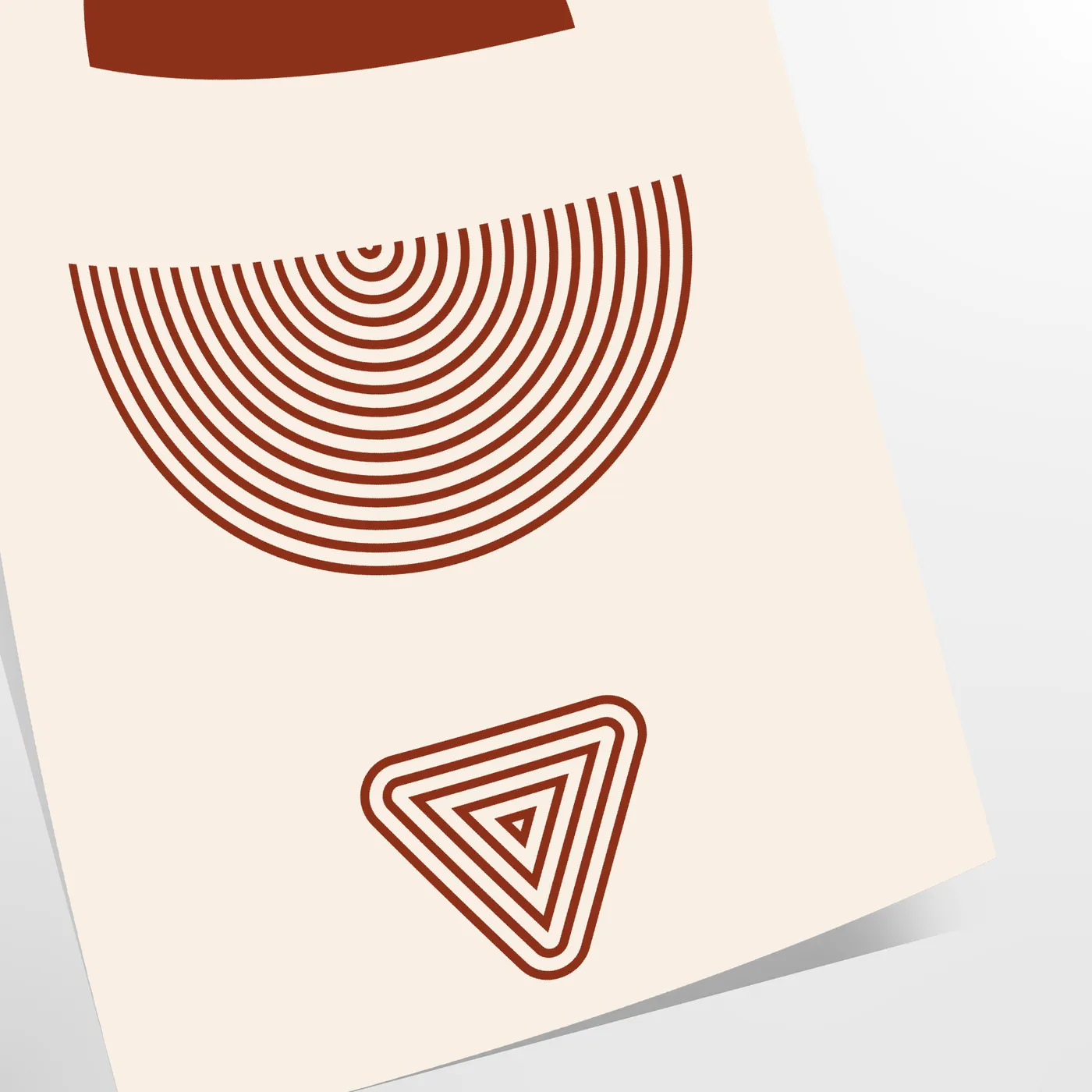 space Boho Framed Wall Art abstract poster stunning blend gray red hues perfect touch bohemian charm unique gift striking decor piece frameless style