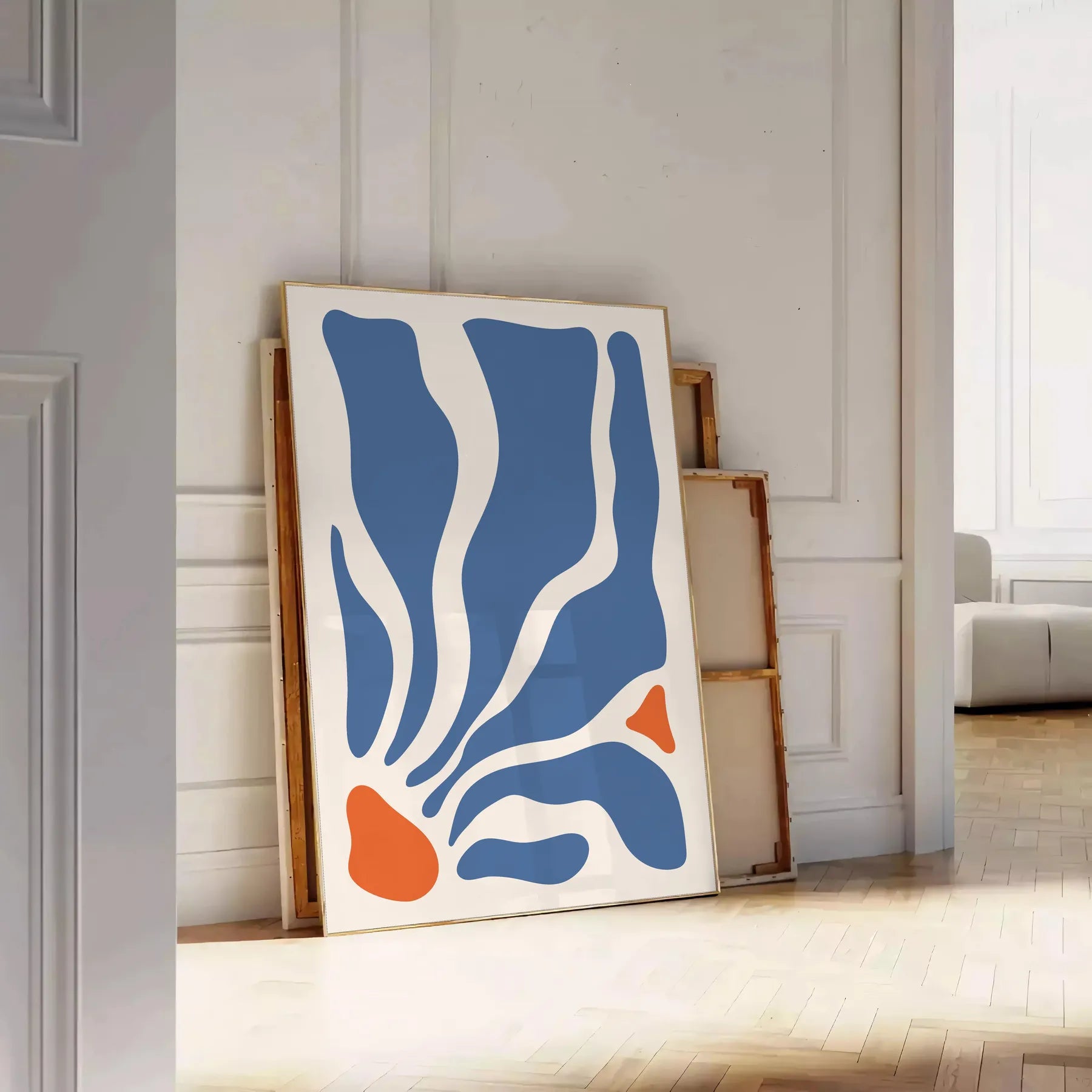 space captivating boho art prints abstract bohemian wall poster vibrant mix gray orange hues perfect stylish touch room unique gift artwork framed non - choices